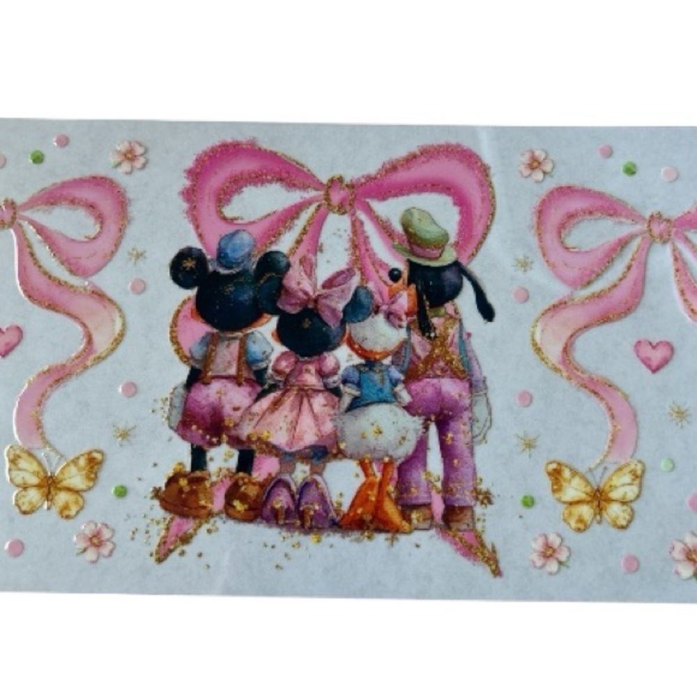 Disney Ribbons Cup Decal